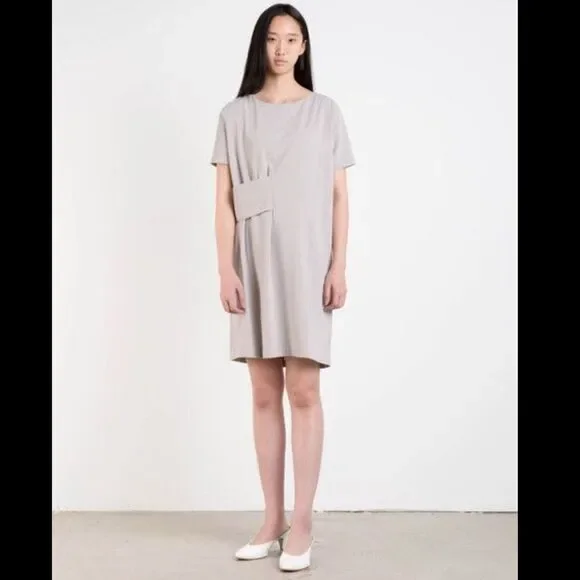 Oak + Fort Beige Short Sleeved Dress - Picture 5 of 5